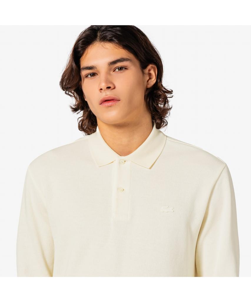 LACOSTE Men'S Rib Knit Long Sleeve Polo Shirt Ph262E-55N Xfj