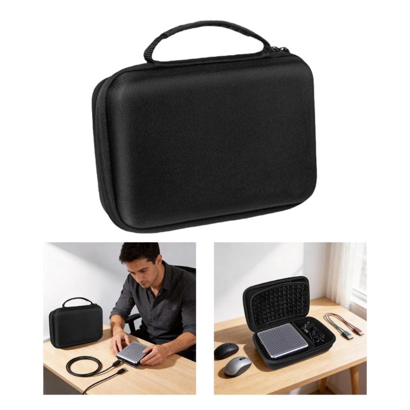 Portable Mini Computer Host Travel Bag With EVA Material And Multiple Storage Compartments
