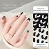 Мини 3D Ангельские крылья Смола Украшения для нейл-арта, Набор из 20 штук, Черно-белые