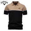 GOLF 2025 Летняя вышитая новая мужская трикотажная рубашка поло с короткими рукавами и цветным воротником Повседневное поло для мужчин