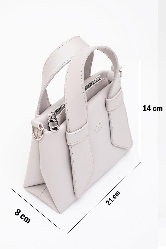 Women's Stylish and Useful Shoulder Bag Black Shk60 Artificial Leather Single Compartment Double Handle Hand and Cross Shoulder Bag L:14W:21W:8 Cm