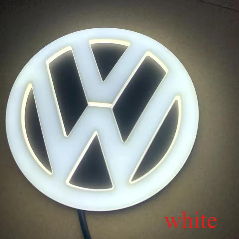 Новые 4D LED для подсветки логотипа Volkswagen, передние и задние наклейки с логотипом, подходят для Tiguan/Passat/Golf/Polo/Jetta/Beetle/CC/MK5/