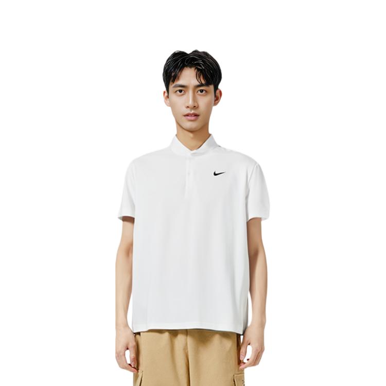 Nike Удобная повседневная спортивная рубашка-поло с логотипом, быстросохнущая, унисекс, белая CU9793-100
