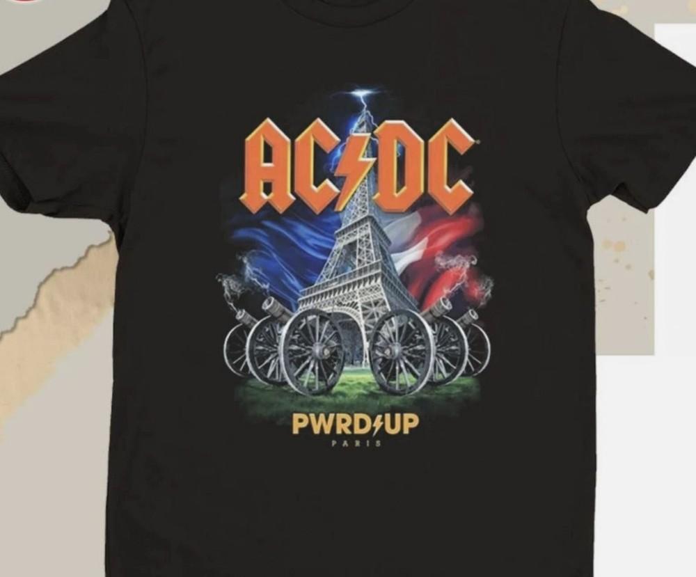 Acdc Paris We Salute You Hippodrome Paris Tour L’Europe 2024 T-Shirt