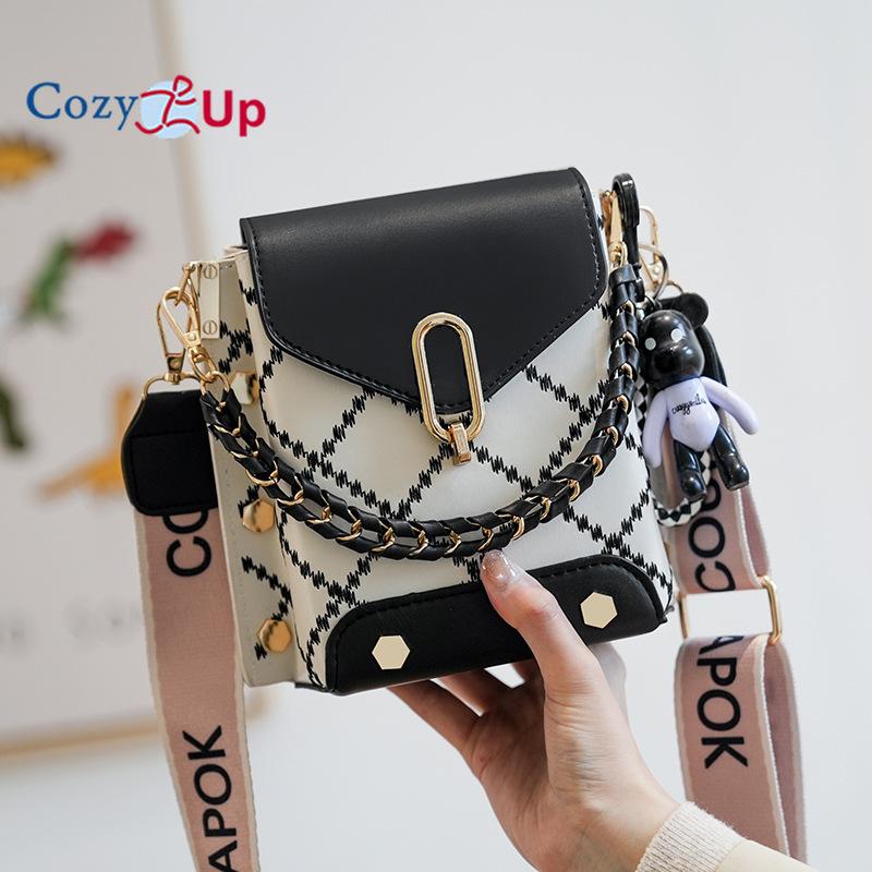 Cozy Up Luxury Women's Mobile Phone Bag, Women's Shoulder Crossbody, Contrasting Colors, Large Capacity