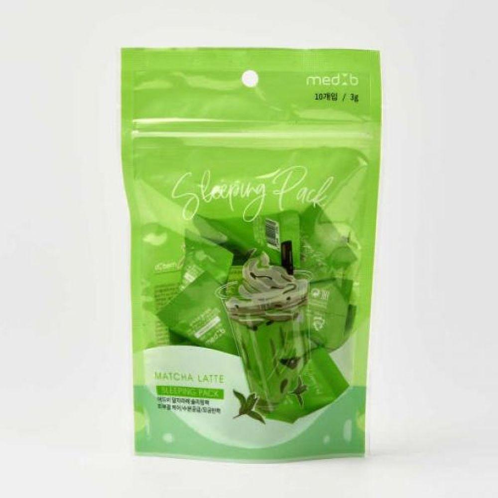 Med B Треугольный мешочек Матча Латте Ночная маска 3г х 10 шт.