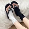 Ballet-style Summer Shoes, Exposed Flip-flops, Flip-flops, Mid-calf Socks, Slimming Long Thigh-high Socks