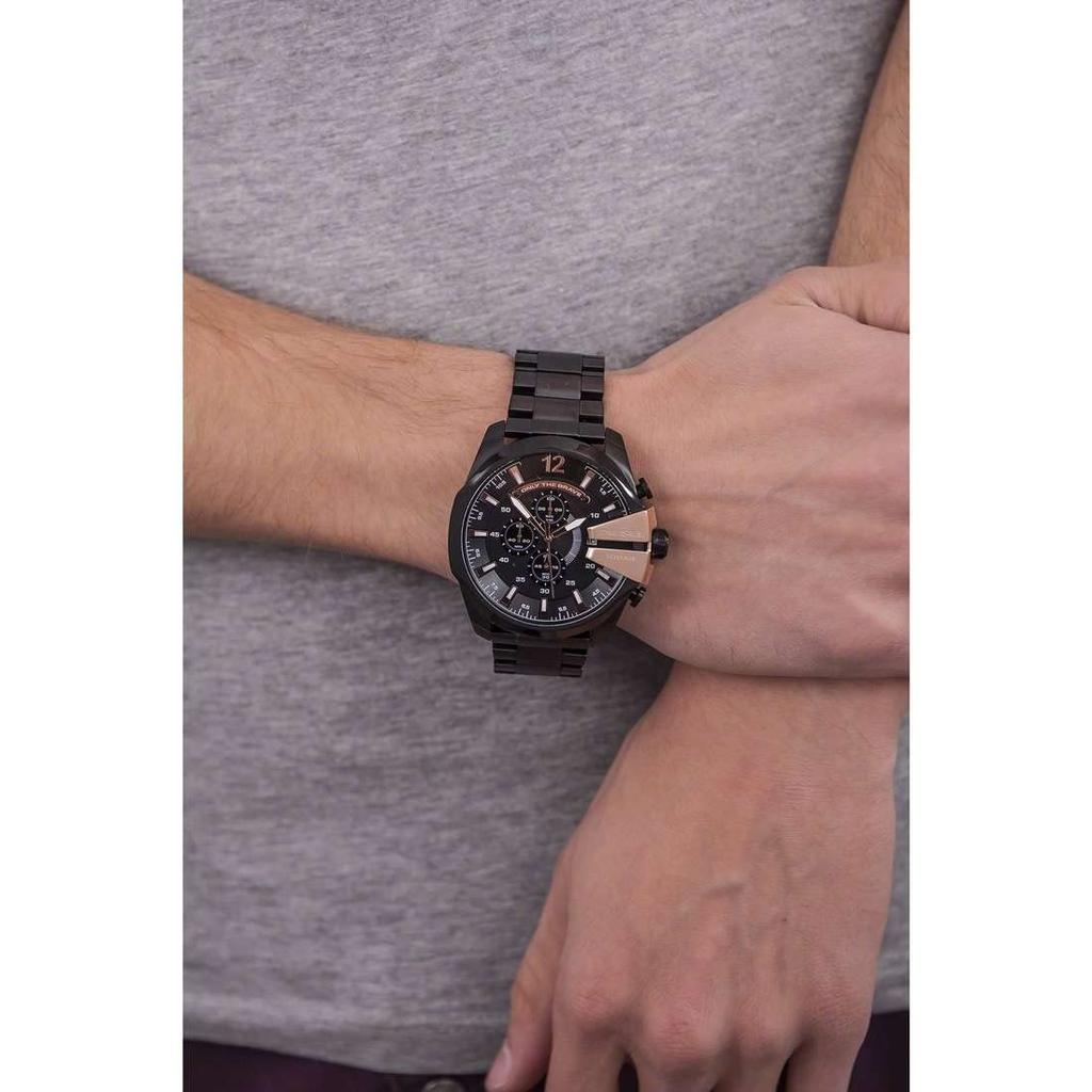 Diesel XL Mega Chief Chronograph Quarz Edelstahl beschichtet DZ4309 Herren-Armbanduhr [предмет]