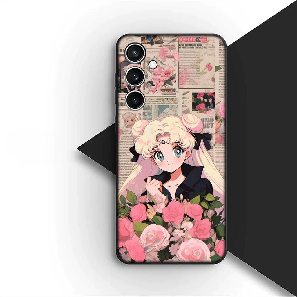 Girl S-Sailors-Cartoon Moon Cover for Samsung Galaxy A36 A55 A26 A05 A06 A14 A50 A51 A53 A54 A12 A13 A23 A35 Coque Phone Case