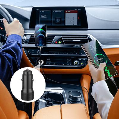 Автомобильные адаптеры-зарядники PD20W USB C Прикуриватель 2-портовый зарядник Быстрая зарядка PD20W Автомобильный зарядник для телефона