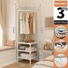 Multi-layer Coat Rack Floor Hanger Vertical Simple Vertical Clothes Hanger Corner Bedside Table Clothes Storage Cabinet Family