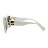 Miu Miu Logo Acetate Square Sunglasses Women sunglasses White MU10YS1425S0