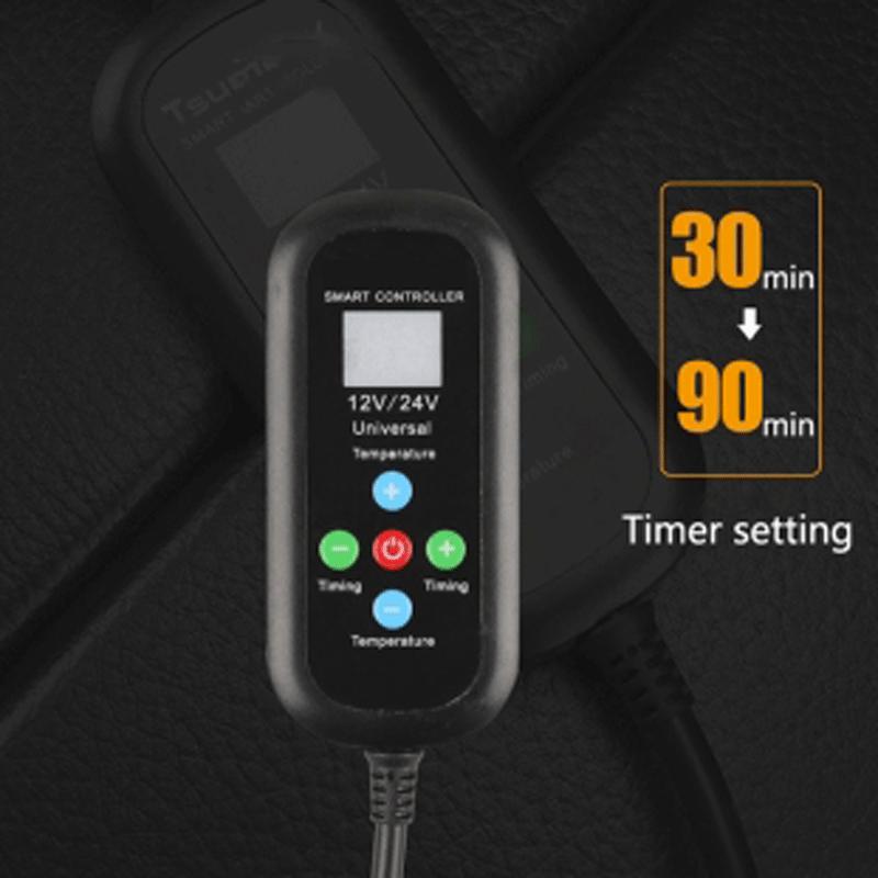 Подушка для сиденья автомобиля с подогревом 12 В-24 В, быстрый нагрев в течение 30 минут, зимняя грелка, универсальная защита для сиденья автомобиля, автомобильные аксессуары, чехлы для сидений