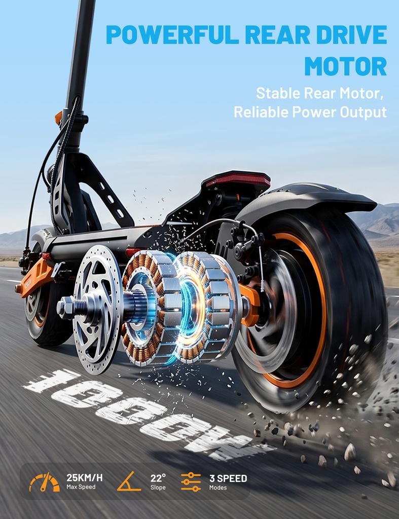 Kukirin G2 Max Electric Scooter with Seat Adults, 44 Mile Range Full-Size 50 Miles Range Dual Brake Folding Fast e Scooter, Black