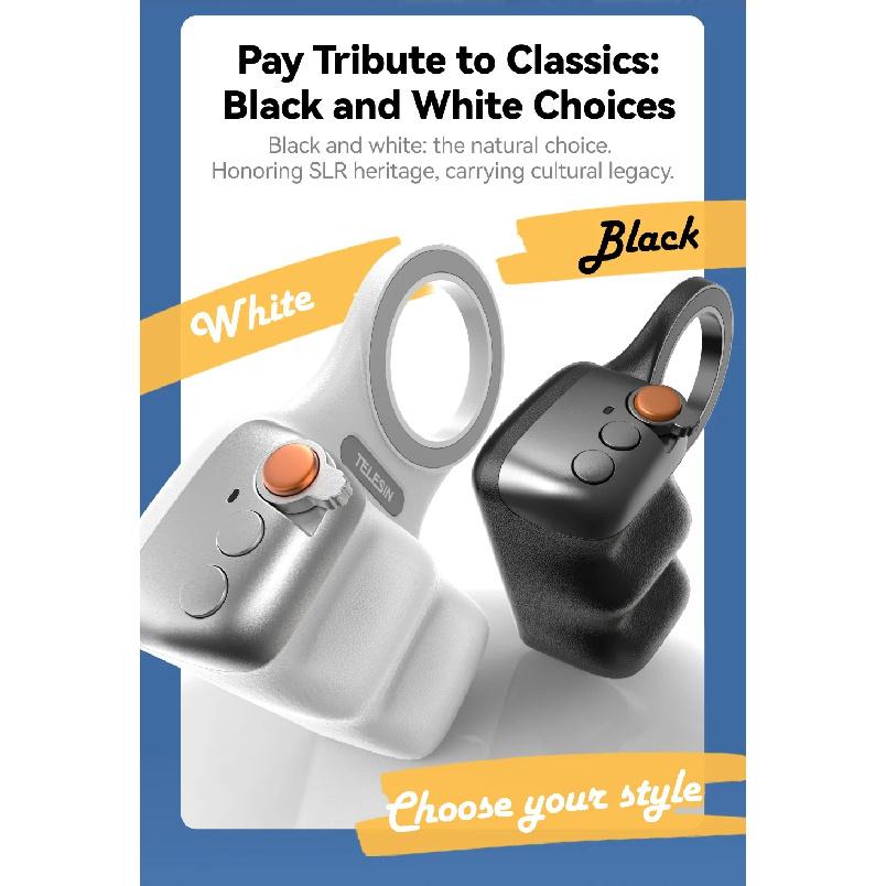 TELESIN Magnetic Phone Camera Shoot Hand Grip Phone Holder Shooting Aid Remote Control Handle for Smart Phone iPhone Android