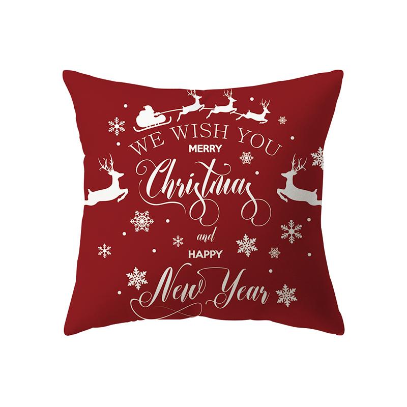 Рождественская елка, Рождественские украшения, наволочка с принтом, домашняя гостиная, украшение для дивана, полиэстеровая подушка, наволочка