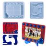 Silicone Picture Frame Moulds Clay Molds Epoxy Resin Mold Heart Shaped Photo Frame Mould DIY Hand-Making Accessories