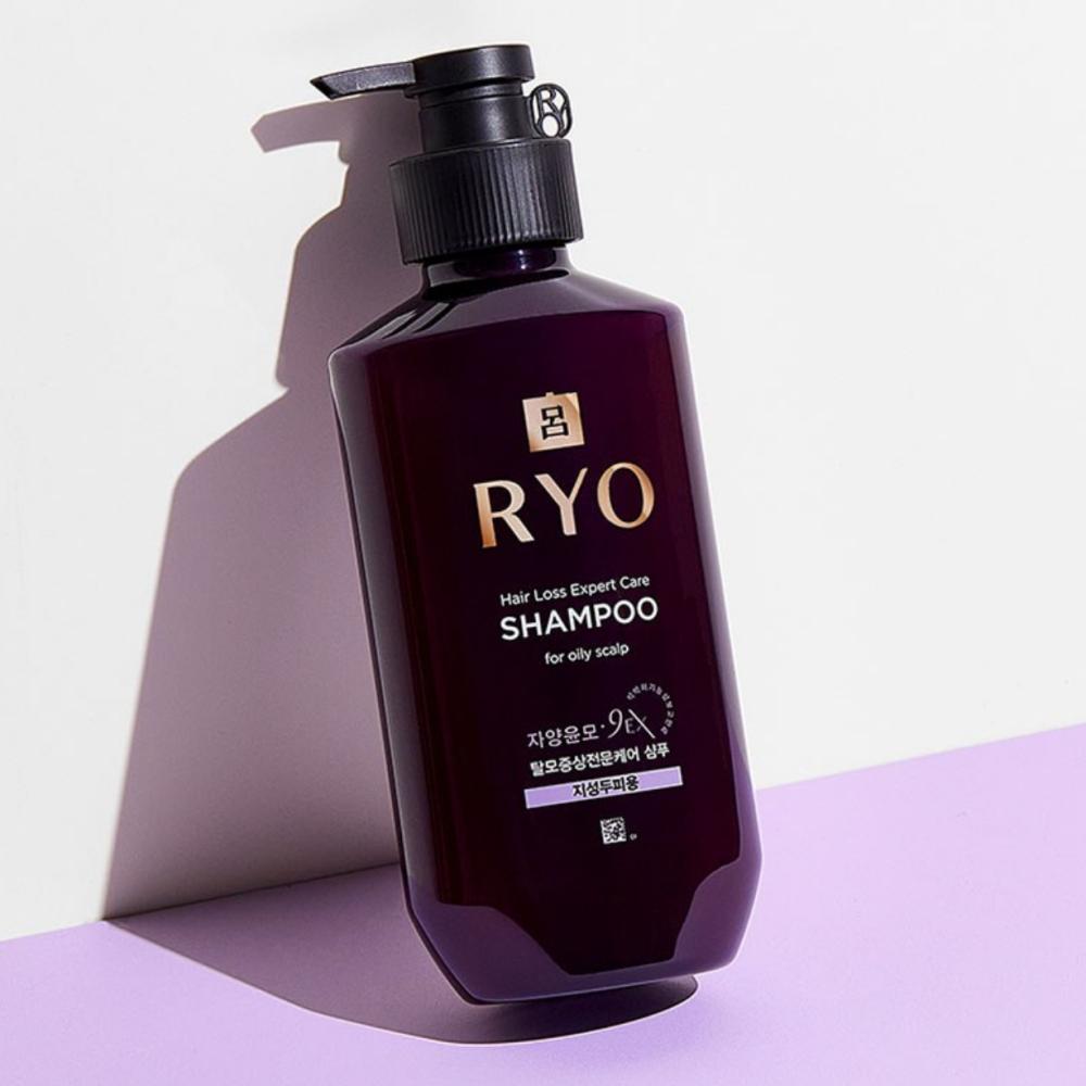 Ryo Jayang Yunmo 9EX Shampoo for Oily Scalp, Specialized Care for Hair Loss Symptoms 400ml