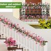 67" Artificial Flowers Vines Garland Fake Morning Glory Hanging Vines Faux Silk Spring Floral Garland for Mantel Wall Fence Wedding Banquet Decor