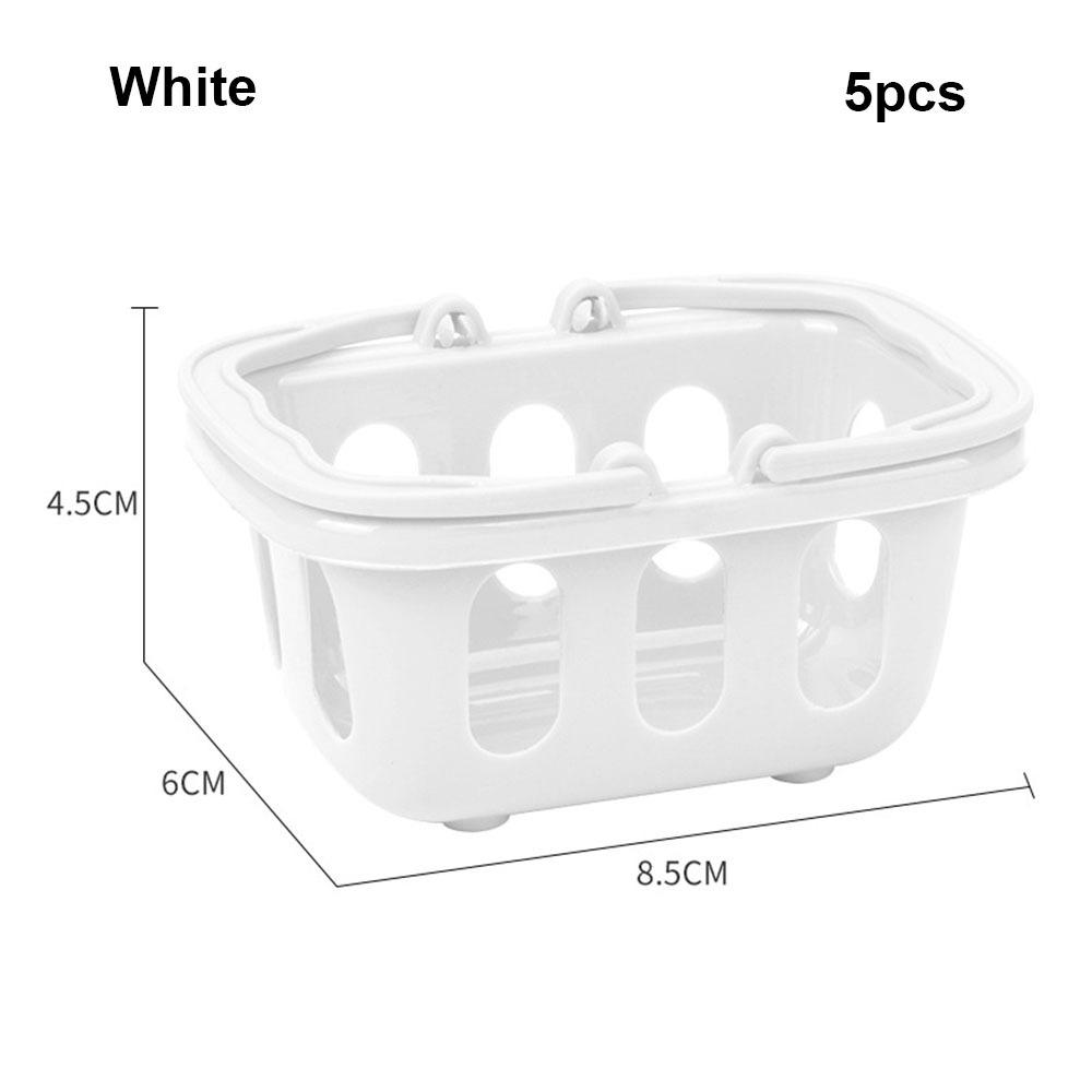 5pcs Multicolors Basket Toys Mini Shopping Hand Basket Model  Doll House