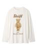 Gelato Pique Steiff James Long PWCT245237 CRM Free Size One-Point T-Shirt