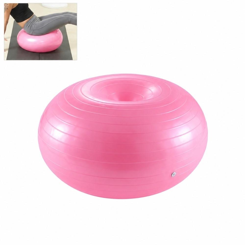 With Inflatable Pump Donut Yoga Ball Workout Ball Fitness Donut Ball Core Workout