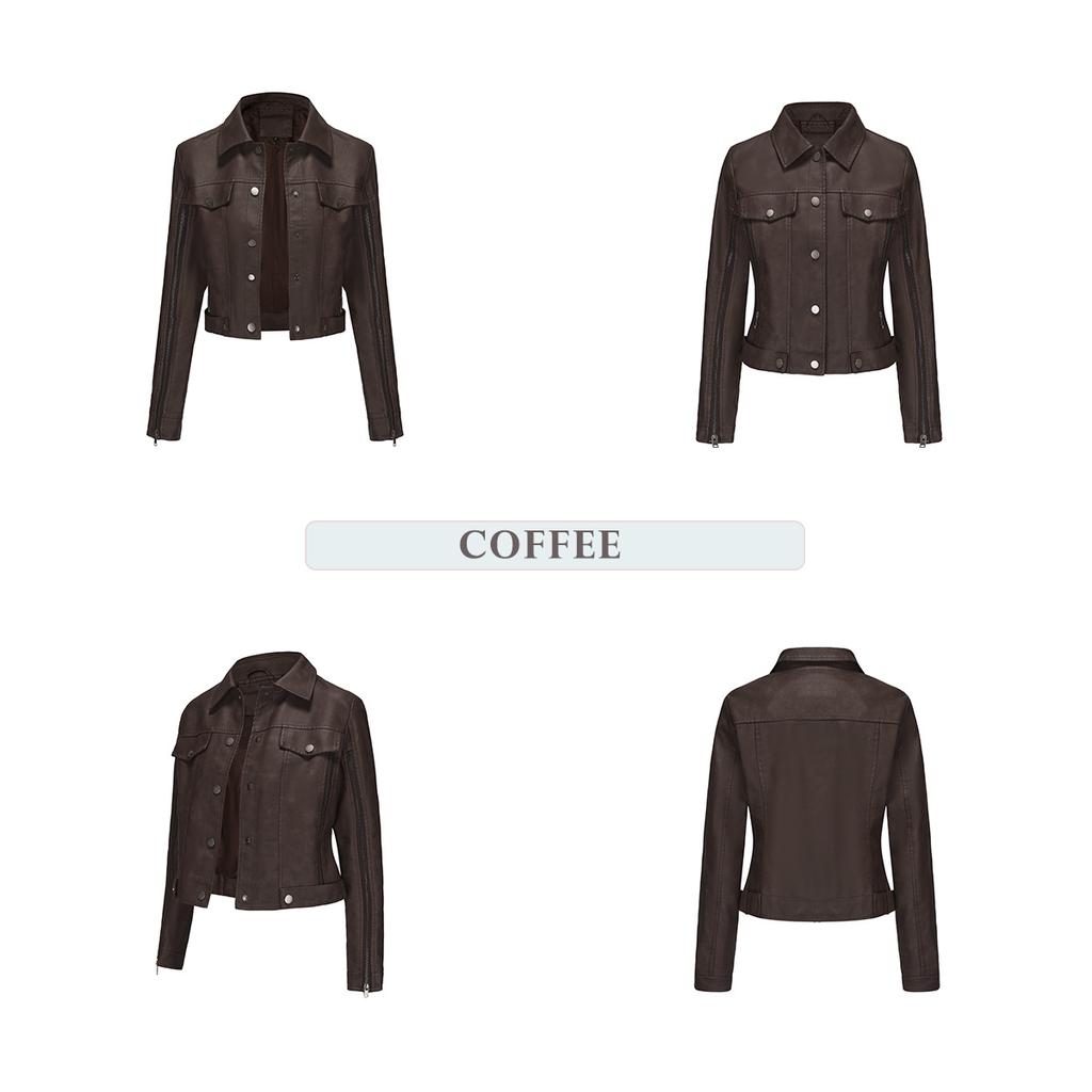 Модная куртка-кардиган с декором из нескольких молний, популярная куртка на весну и осень, тонкая кожаная куртка