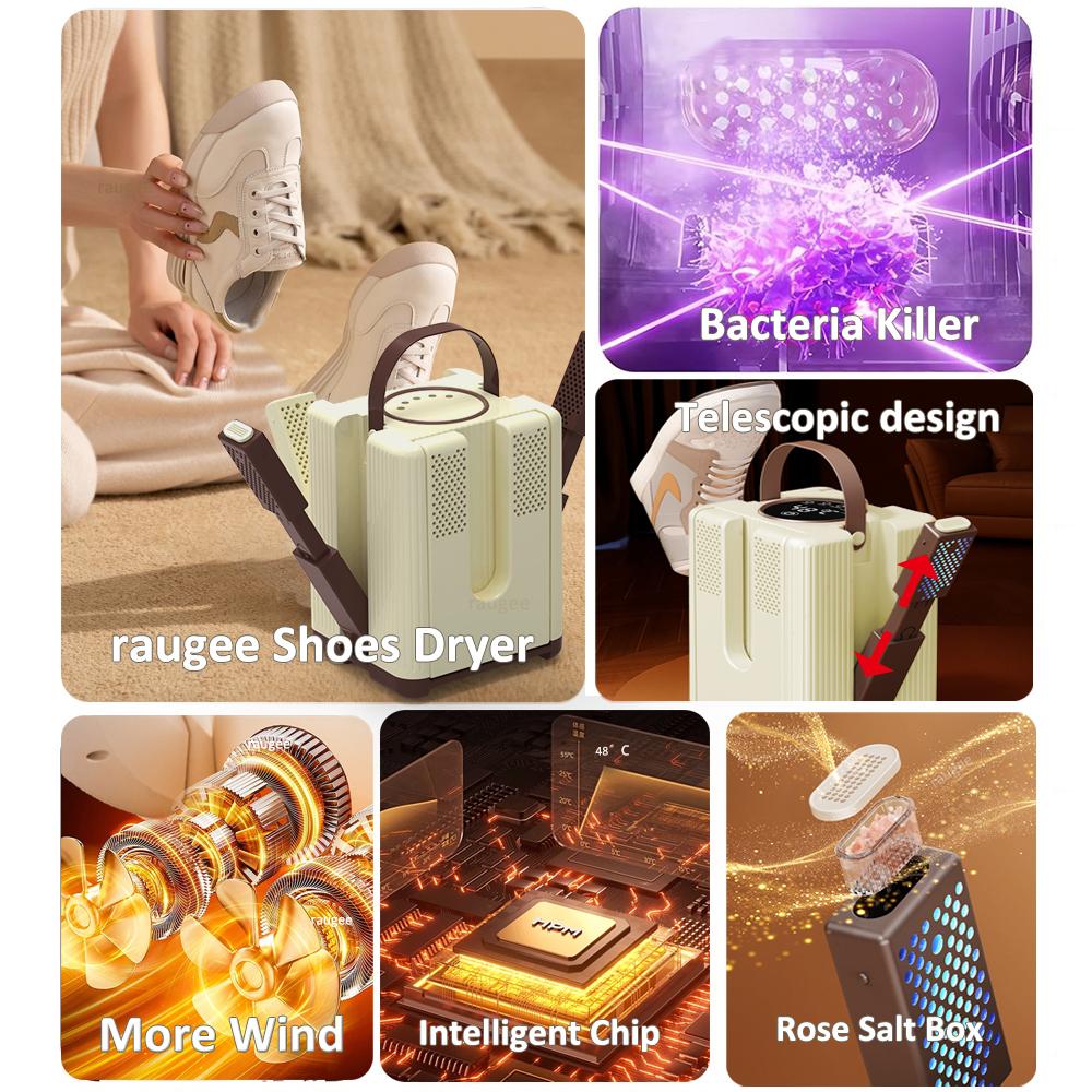 Shoe Dryer Electric Shoes Drying Machine Sneaker Slippers Ski Boots Dryer Foldable Footwear Dryer Deodorizing Shoes Heater 220V