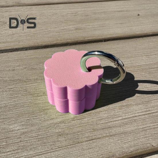 Keychain Pill Box Waterproof Compact Mini Holder Lightweight 3D Printed Container with Key Ring Small Pill Organizer Case