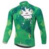 Mens Thermal Fleece Cycling Jersey Long Sleeve Winter Bike Riding Top