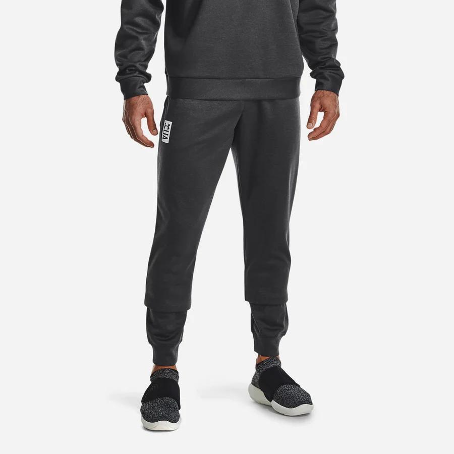 Under Armour Recover Printed Drawstring Waist Knit Pants Men Bottoms Black 1361759-001