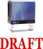 DRAFTS Self Inking Rubber Stamp Custom Colop Office Stationary P20 Mini Stamper