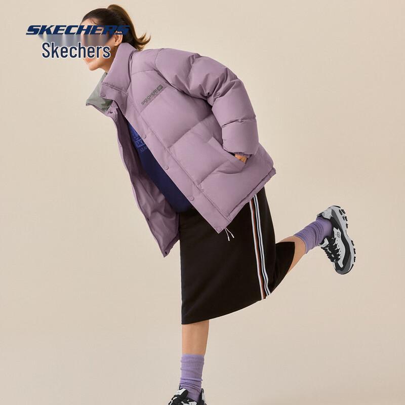Skechers Унисекс Ветрозащитная Водоотталкивающая Пуховая Куртка L425U008