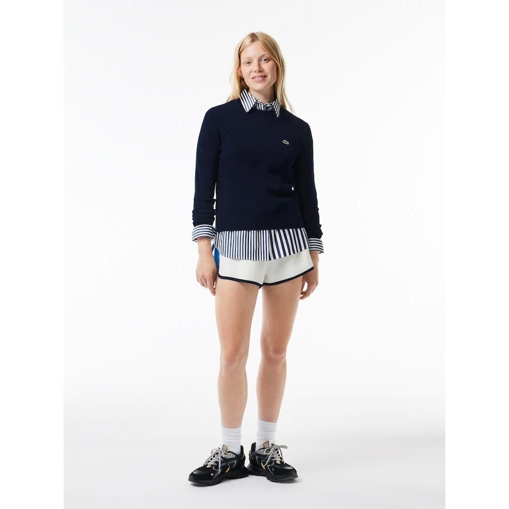 Lacoste Женский свитер с круглым вырезом из хлопковой смеси Af3323 54n 166 q2nAf3323 54n166