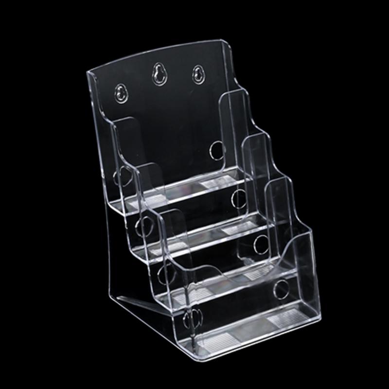 Acrylic Brochures Holder Clear Literature Organizers Stand, Brochures Pamphlets Display Stand for Wall Mount Countertop