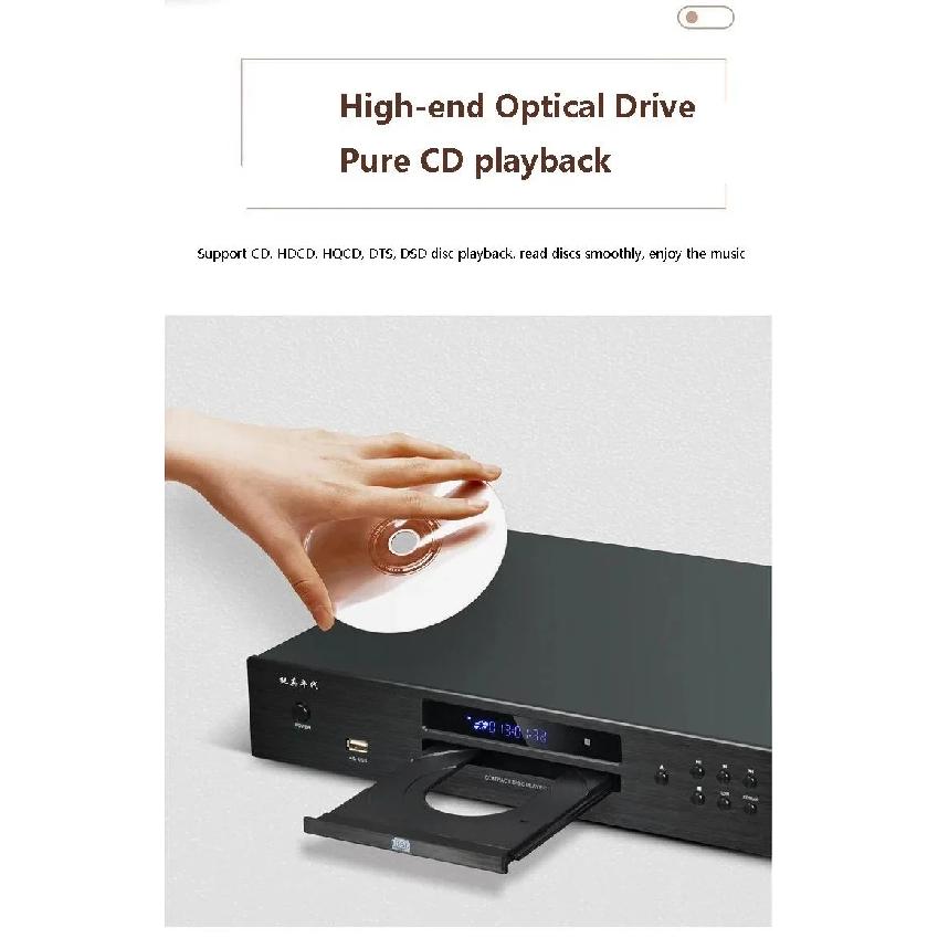 HiFiAMP Профессиональный CD-плеер MCD30/E25 Беспроводной Bluetooth 5.0 USB Lossless Аудио Декодирование DTS Домашний HiFi CD Музыкальный Плеер