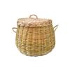 Wicker Bamboo Potato Onion Basket Multipurpose Organizer Storage Basket