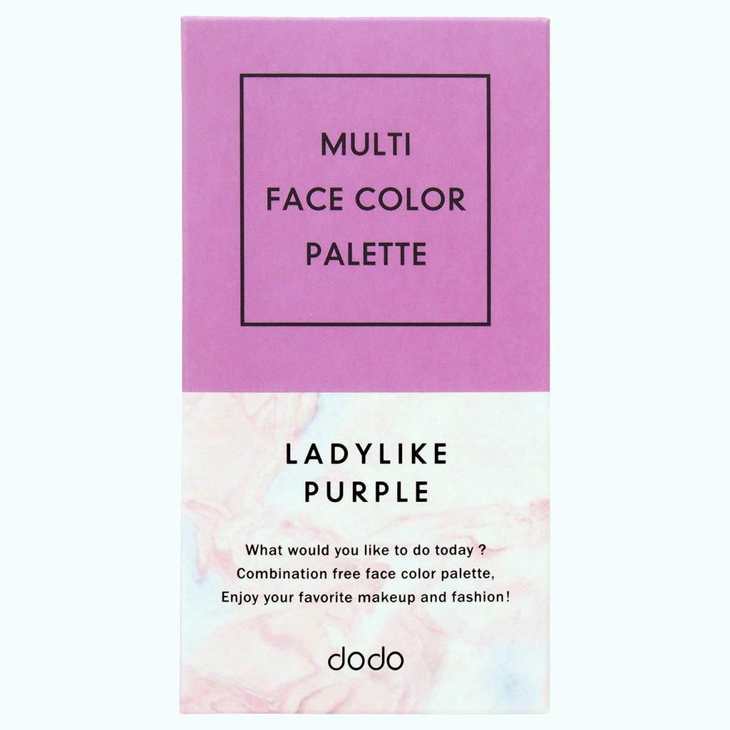 Dodo Палитра для макияжа лица Multi Face Color Ladylike Purple Румяна 10 г #10