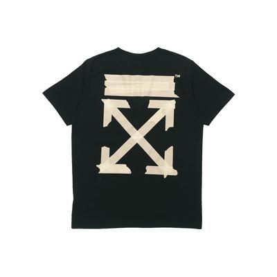 Футболка с принтом Tape Arrows Collection SS20 Мужские топы Черная OMAA027R201850021048