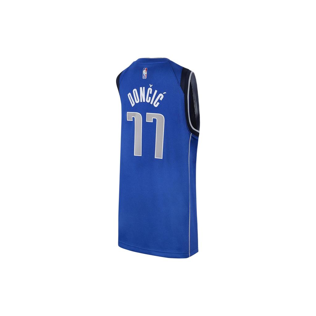 Nike Баскетбольная майка NBA Kids Letter Number Logo Print SW Fan Edition Dallas Mavericks Doncic 77 Kids Jersey темно-синего цвета DV2396-480