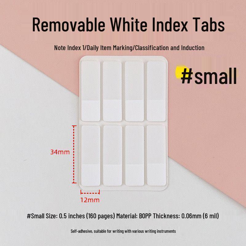 Белые прозрачные стикеры-фотокарточки для айдолов, стикеры-заметки и простые стикеры-закладки для учебы