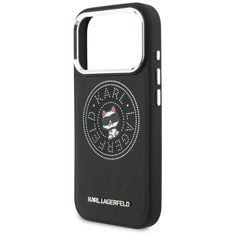 Karl Lagerfeld Point & Choupette Sketch MagSafe Case for iPhone 17 Pro Black