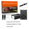 Car Grille Lights with Hidden Mini Matrix Laser Headlights and Grille Lights LED Grille Light Dual Color Projector Lamp 12-80V