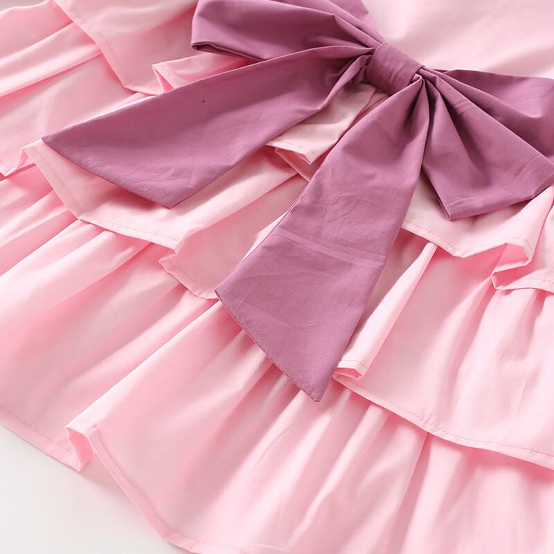 Snoopy Girls' Sweet Bowknot Pinafore Dress