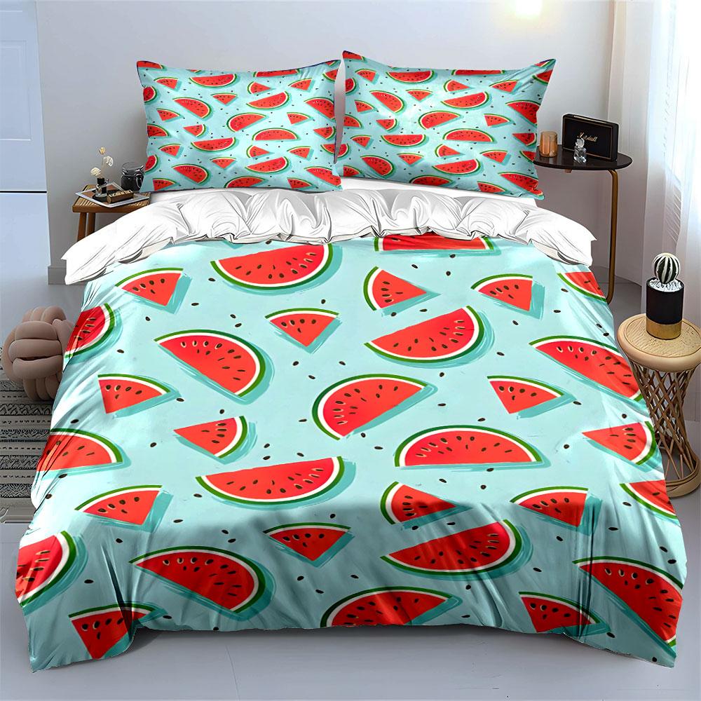 Juicy watermelon daydream. Bedding sets Duvet covers Pillowcases(1* Duvet Cover 2* Pillowcases without duvet insert)