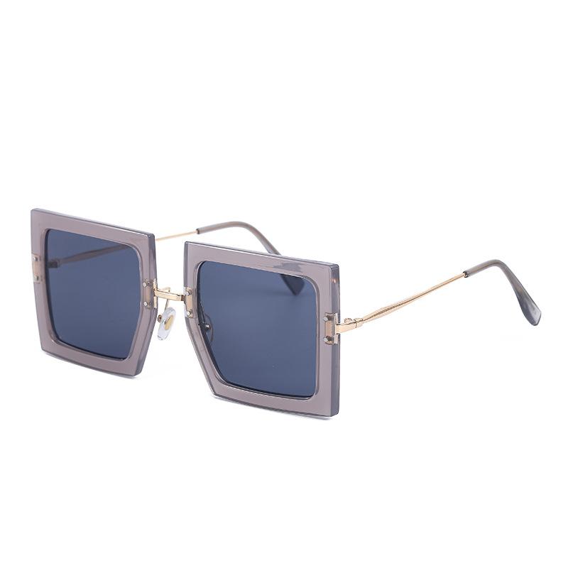 Korean Thin Legs Square Frame Sunglasses Women'S High-End African Sunglasses Women