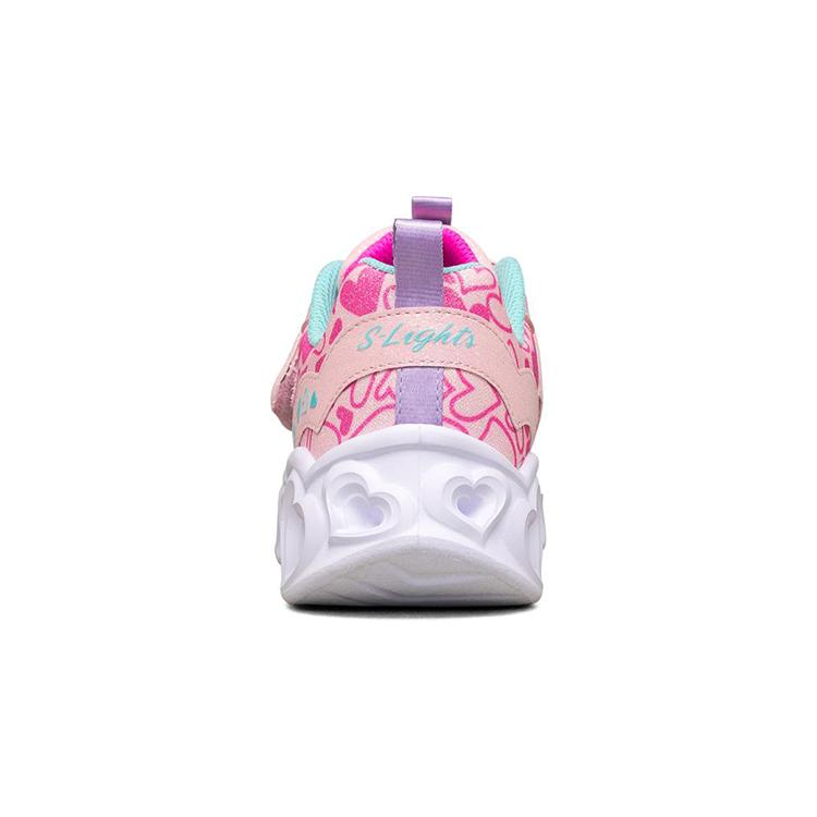 Skechers Розовые низкие кроссовки для бега для детей и подростков Heart Lights 302660L-PKLV
