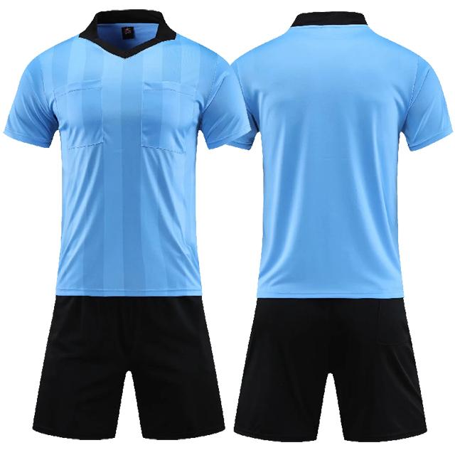 Профессиональная мужская футбольная арбитрская форма, мужская одежда с отложным воротником, футбольная арбитрская куртка с короткими рукавами и тремя карманами