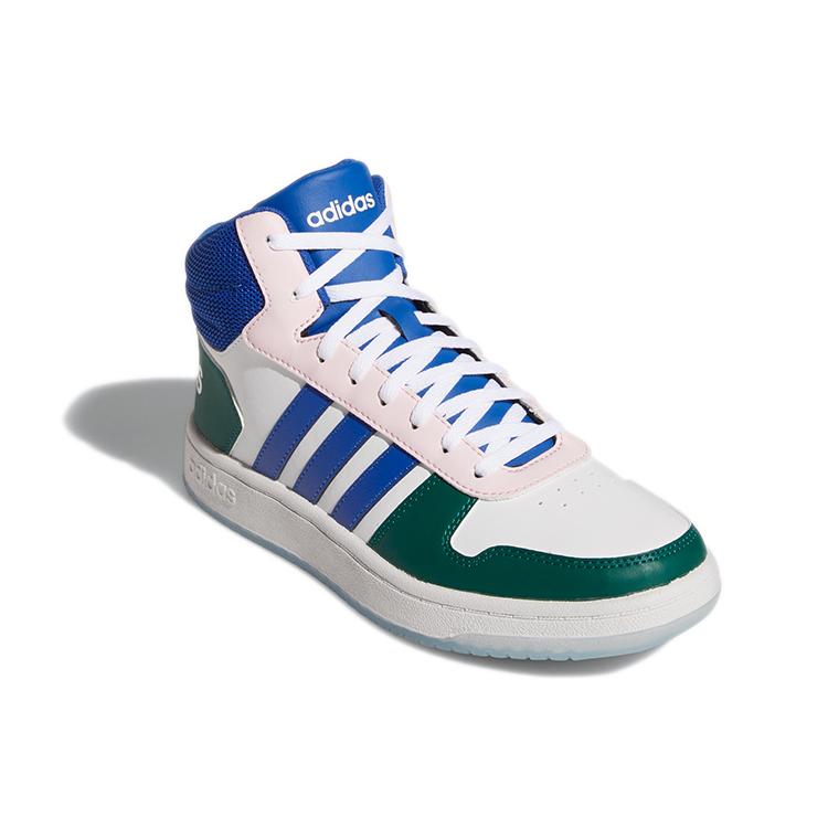 adidas Кроссовки Hoops 2.0 Mid 'Белый Королевский Синий' Женские GY5900