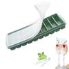 Slim Ice Tray, Stackable, Silicone Ice Maker, Ice Cube Tray, Small Ice Cubes, Easy Removal, with Lid, Durable, Multi-Purpose, DIY, Freezer Sto